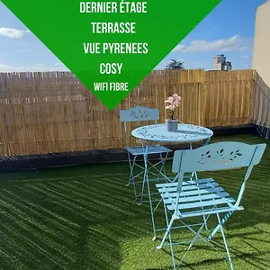 Appartement Le Belvedere Dernier Etage Avec Terrasse Wifi Fibre, Tarbes